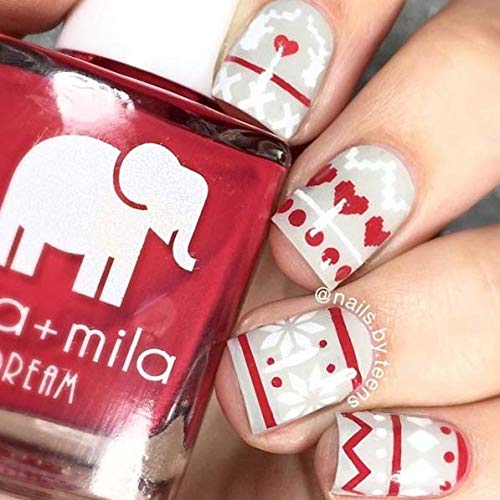 ella+mila Professional, Quick Dry, Long-Lasting & Chip-Resistant Red Nail Polishes (Bad Obsession - 0.45 fl oz)