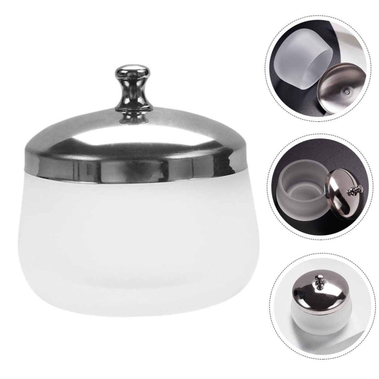 Decorative Glass Nail Soaking Bowl Lid Crystals for Nails Professional Manicure Cup