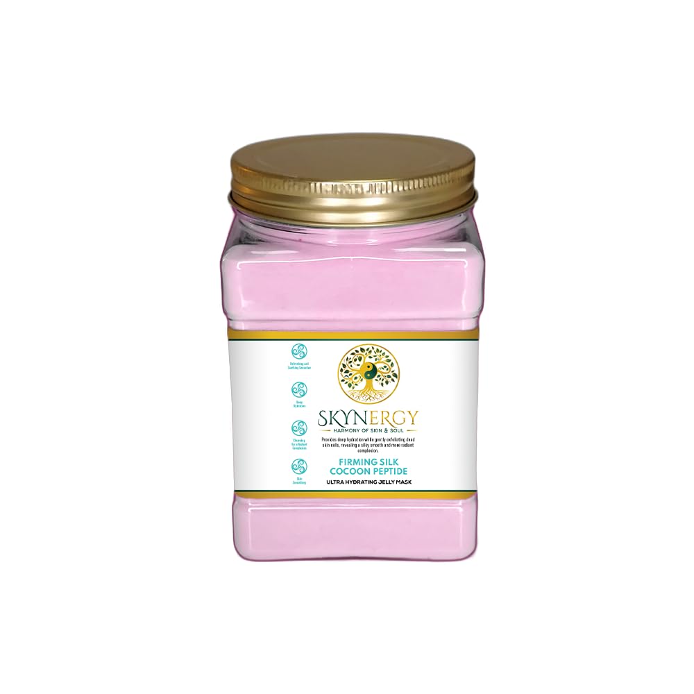 Firming Silk Cocoon Peptide Jelly Face Mask | HydroGlo Jelly Mask for Skin Hydration | Radiance and Reduced Pigmentation | Vajafacial Jelly Mask | 12 Applications (30 Fl Oz)