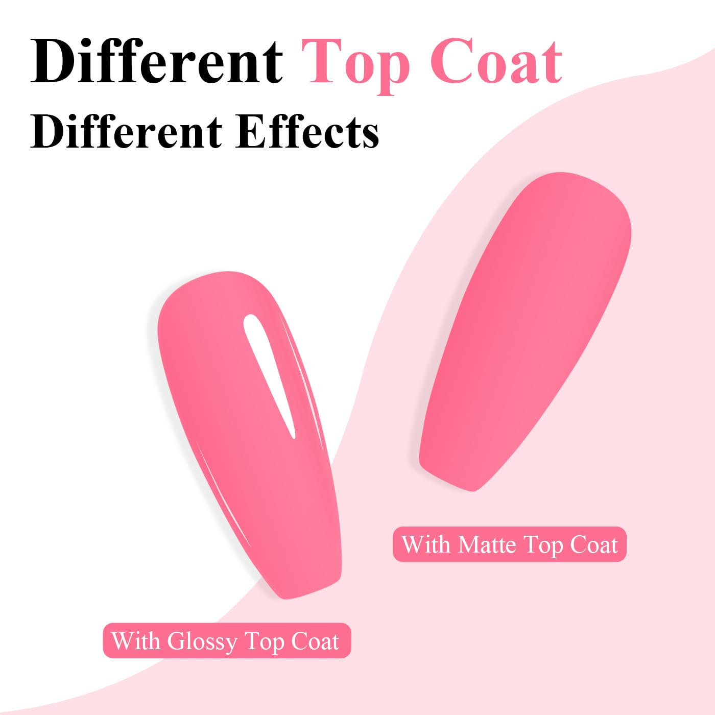 Imtiti Peach Gel Nail Polish, Peach Pink Nail Gel Polish High Gloss Soak Off UV LED Spring Summer Nail Art Manicure Salon DIY Design 10ML