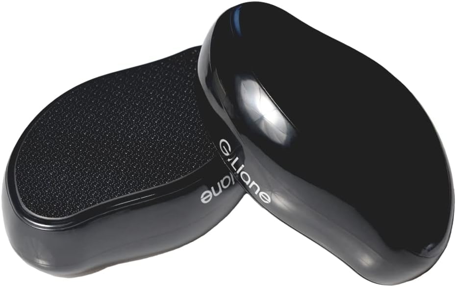 Nano Glass Foot File Callus Remover - Foot Scrubber Painless Dry and Wet Use for Hard Skin Calluses Removal (Black)