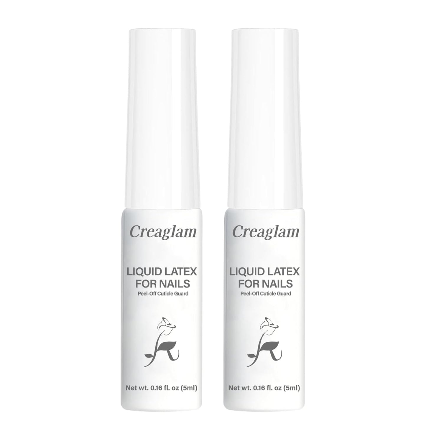 Liquid Latex for Nails - 2-Pack Set - Quick-Dry, Peel Off Cuticle Guard & Nail Polish Barrier Protector for Flawless Manicures & Nail Art (2 x 5ML Bottles)