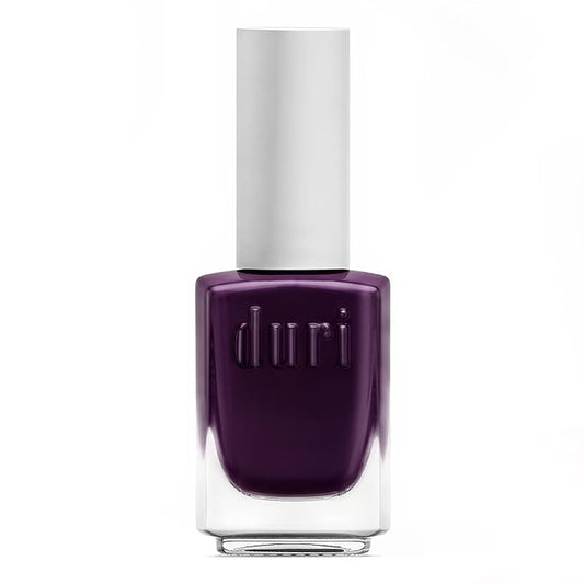 duri Nail Polish, 595 Absolute Intimacy, Deep Purple, Full Coverage, Glossy Finish, Fast Drying, 0.45 Fl Oz