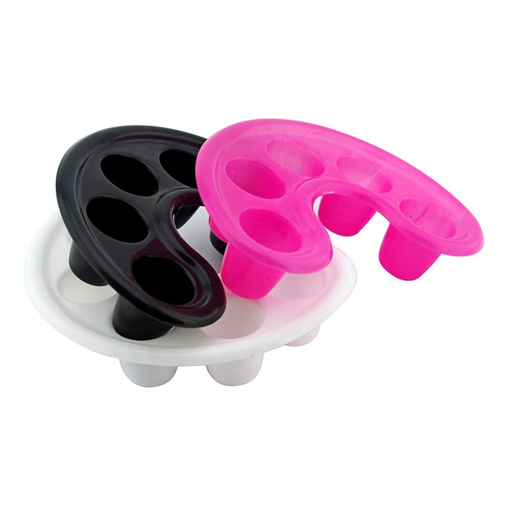 3pcs Pink/White/Black Manicure Bowl Nail Polish Remove Soaker Bowl Acrylic Nail Treatment Remover Finger Bowl (set-1)