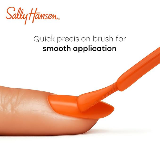 Sally Hansen Miracle Gel Salon Quality Nail Polish | Gel-Like Formula, Two-Step System, No UV Light Needed, Long Lasting | Opaque | 385 On the Horizon | Bright Orange Nail Color