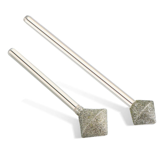 QUNZHAO 2Pcs Diamond Nail Drill Bits French Manicure Emery tool,Drill Machine Accessories Remove Nail Art Design Manicure（01 set)