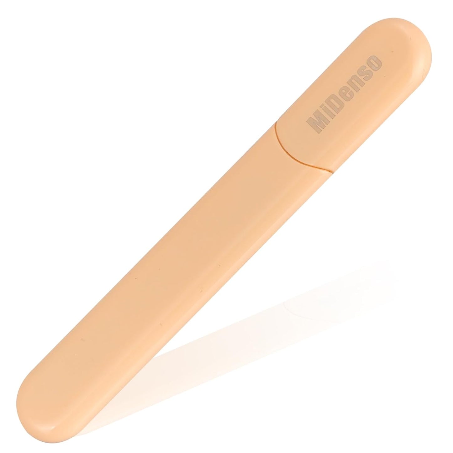 Premium Particular Glass Nail File with Case, Both Sided Filer, Crystal Beauty Nail File, Salon Nail Shine Top, Beeswax Pink