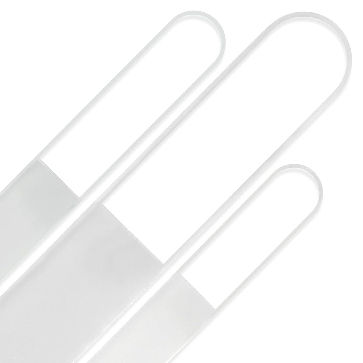 Mont Bleu Professional Set of 3 Czech Glass Nail Files - Genuine Czech Tempered Glass - Handmade Gift Set - Washable Double Sided Nail File - Etched Nail Files - Crystal Nail File for Natural Nails