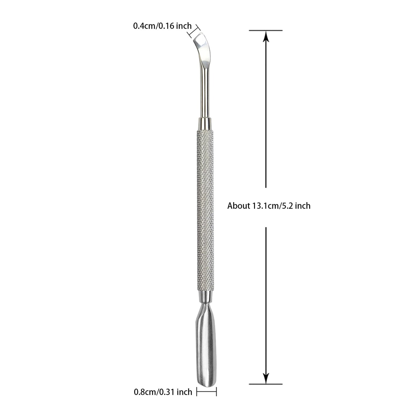Cuticle Pusher Cuticle Trimmer Dead Skin Remover Nail Polish Remover Tool for Fingernail and Toenails
