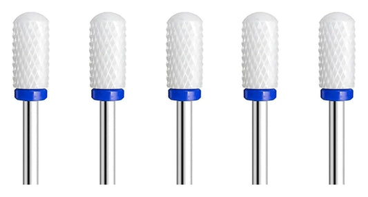 WWJN 5Pc Ceramic Nail Art Drill Bits Rotary Cutter Clean Apparatus for Manicure Nail Milling Machine Accessories Removal Nail Gel Tool