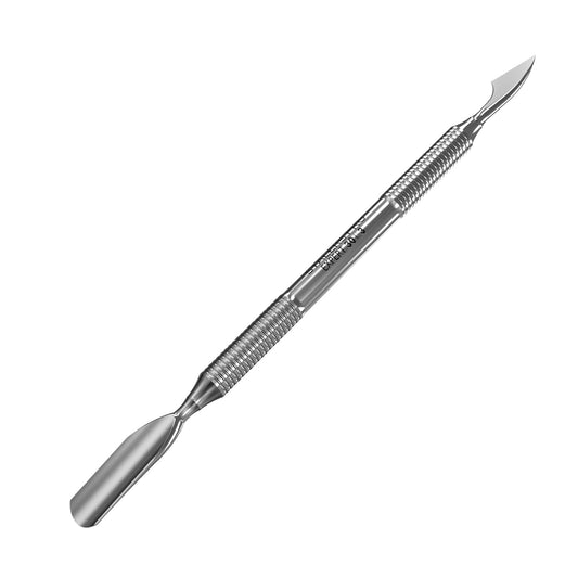 Staleks Pro Manicure Pusher Expert 30 Type 3 – Rounded Wide Pusher and Cleaner – Stainless Steel – Professional Cuticle Tool
