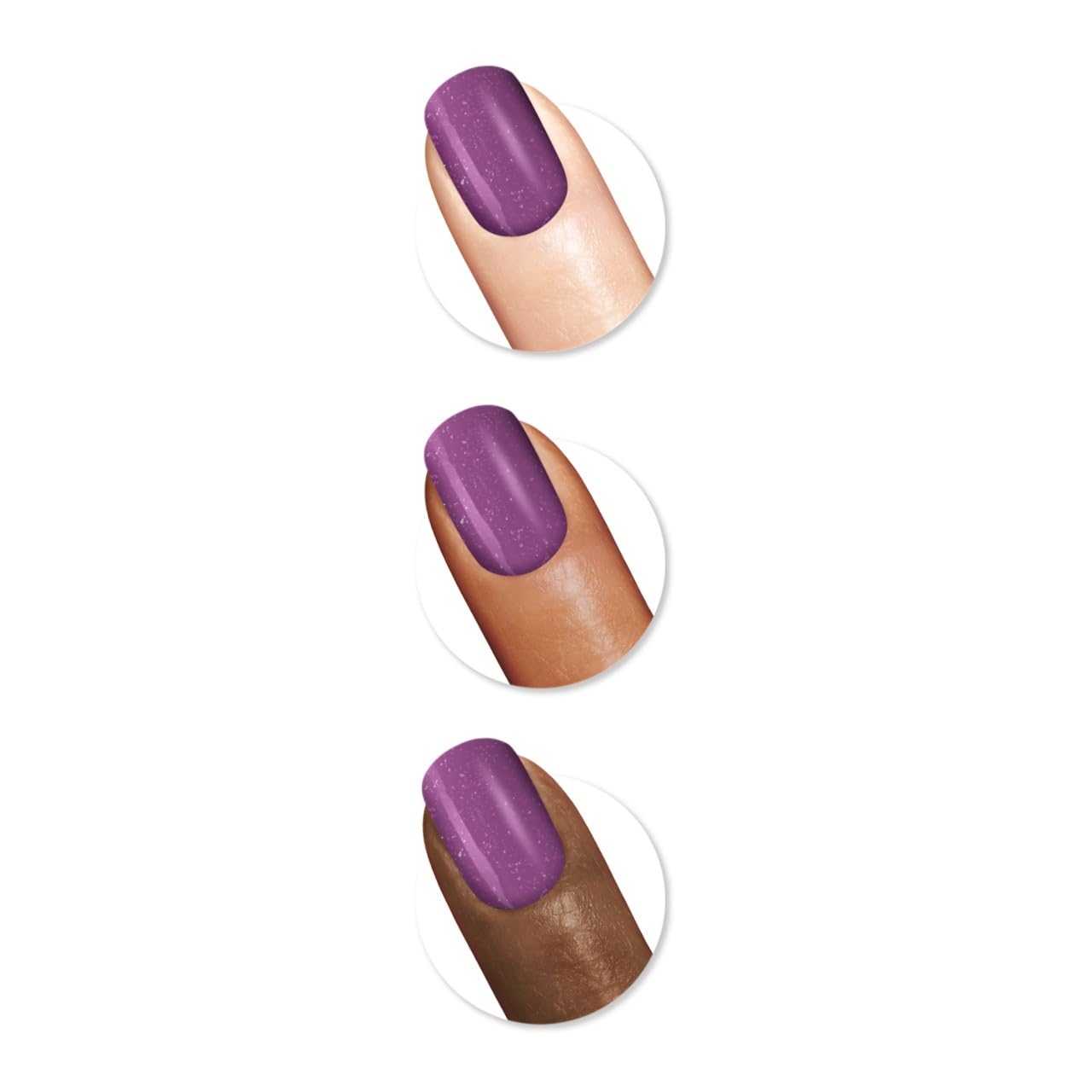 Sally Hansen Insta-Dri Pride Nail Polish | Quick Dry, Long Lasting, Streak-Free Shine | Opaque, Shimmery | 774 Power to the Purple | Bold Purple Nail Color