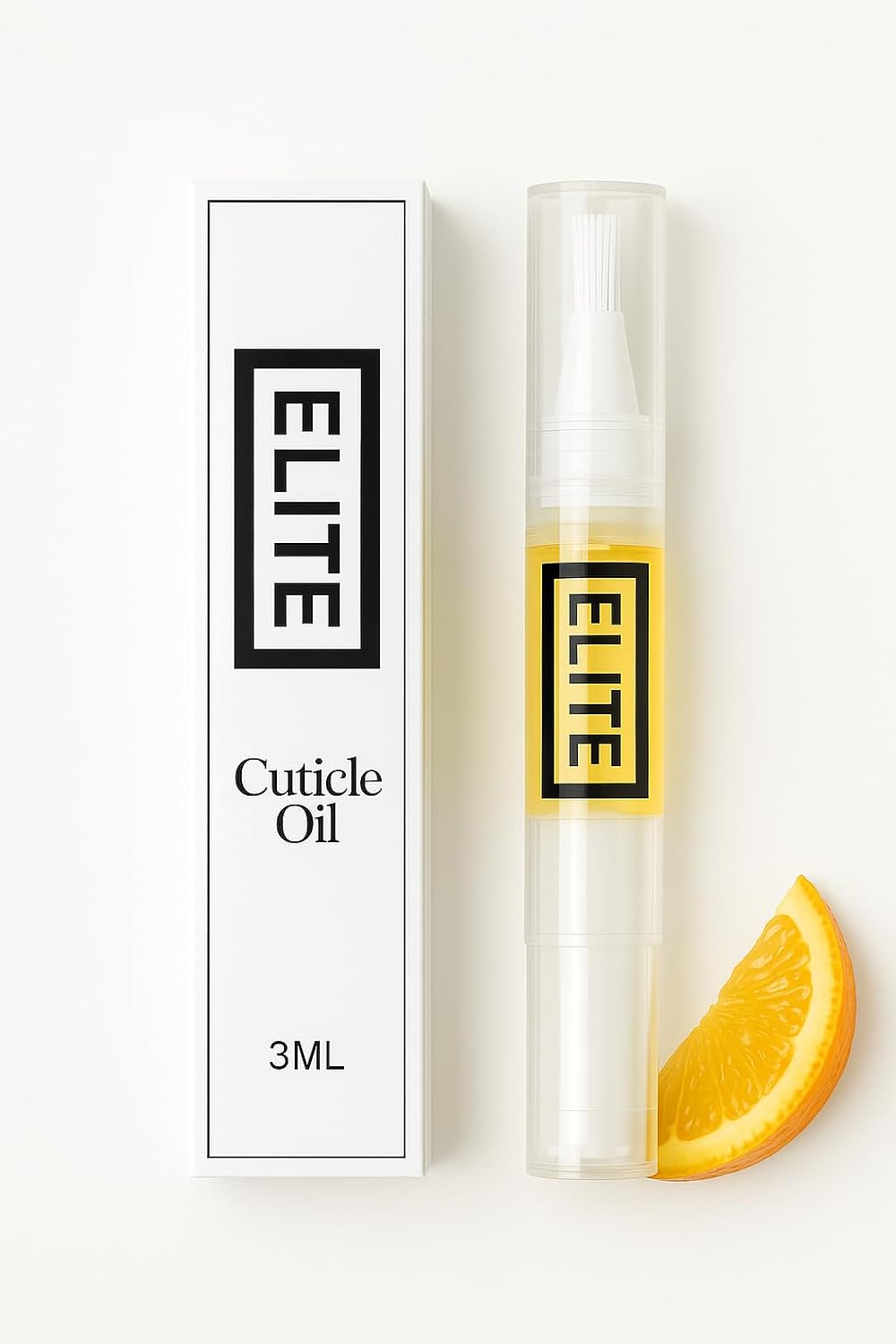 Elite Cuticle Oil Pen (Orange) – Refreshing Nail & Cuticle Moisturizer with Jojoba, Olive Oil