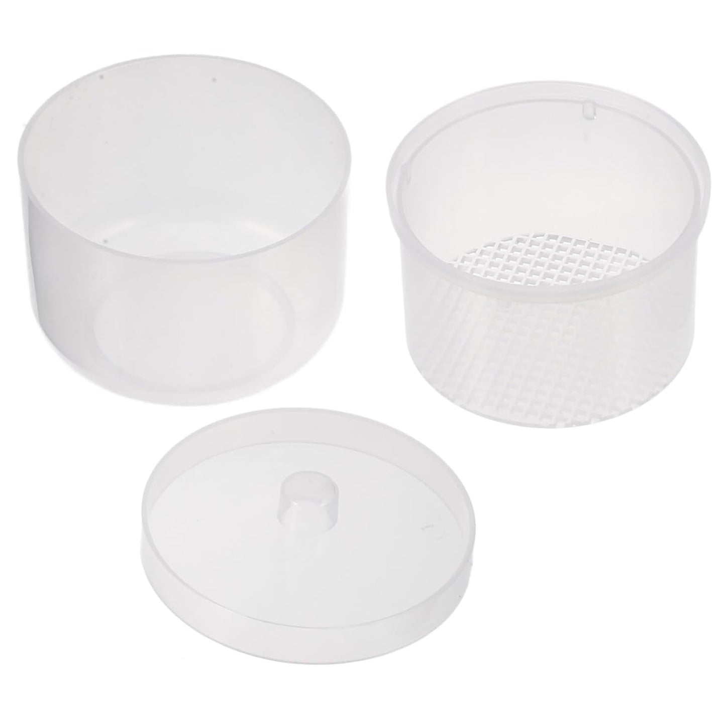 1Set Nail Tool Cleaner Box Reusable Plastic Soaking Container for Manicure and Pedicure Tools Durable Nail Art Tool Bowl with Detachable Lid for Salon and Home