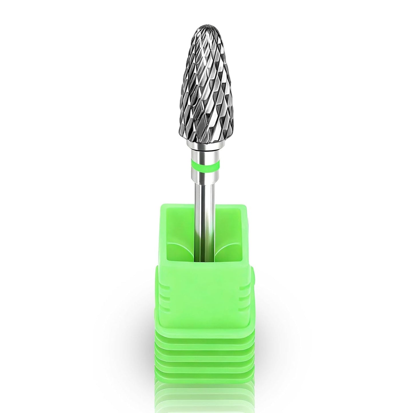 Fantexy 3/32" Carbide Nail Drill Bit - Remove Acrylic Hard Gels Quickly and Safely,Professional Cone Tungsten Drill Bits Set Nail File Acrylic for Manicure,Pedicure,Cuticle Cleaner (Coarse - C)
