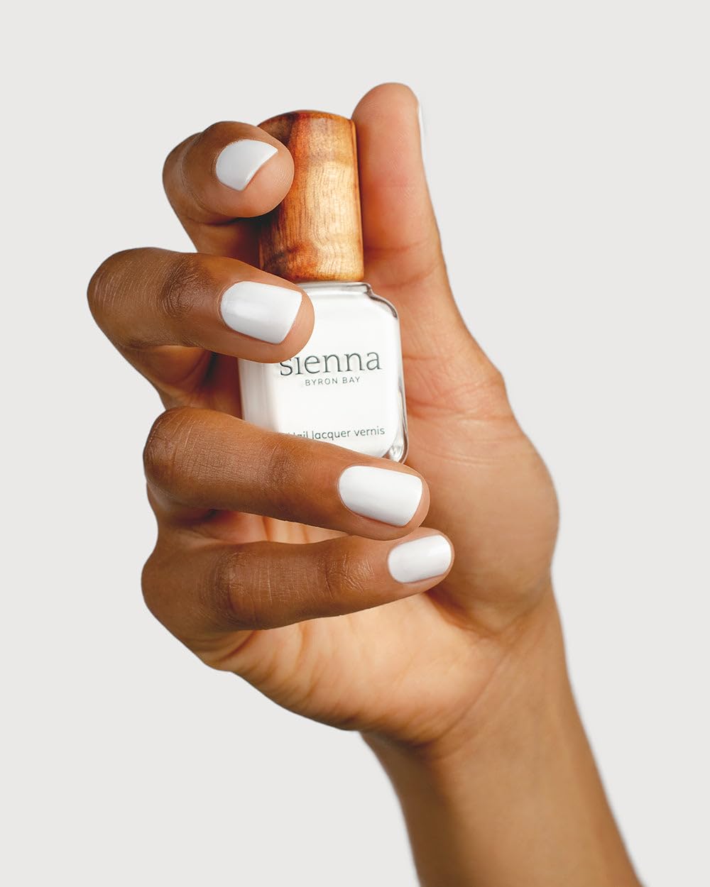 Sienna Byron Bay Winter, Snow White Nail Polish, Long-Lasting, Vegan & Cruelty-Free, 10ml – .34 fl oz.