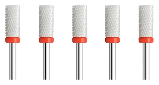 WWJN 5Pc Ceramic Nail Art Drill Bits Rotary Cutter Clean Apparatus for Manicure Nail Milling Machine Accessories Removal Nail Gel Tool