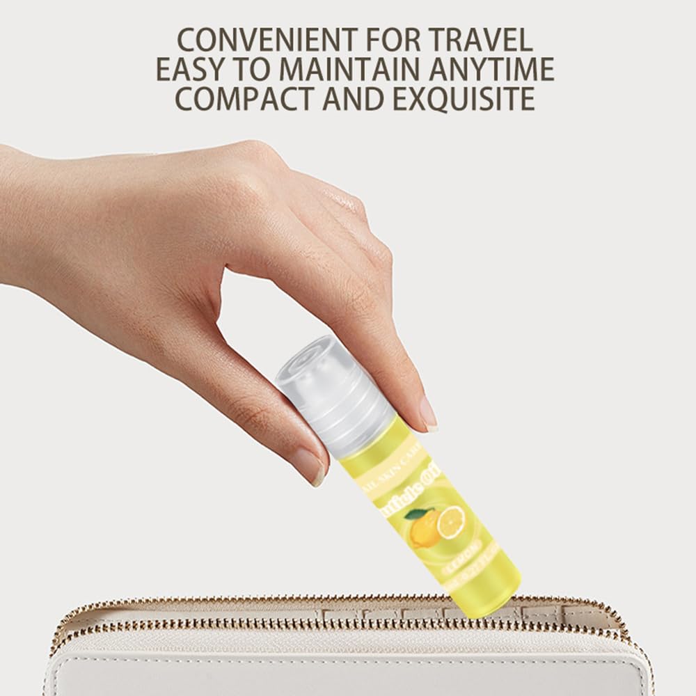 2pcs Cuticle Oil Roller 8ml/0.27 FL.oz Nourishing Moisturizing for Convenient Portable Nail Cuticle Oil Rollerball for On the Go Hydration and Care(Coconut &Iris)
