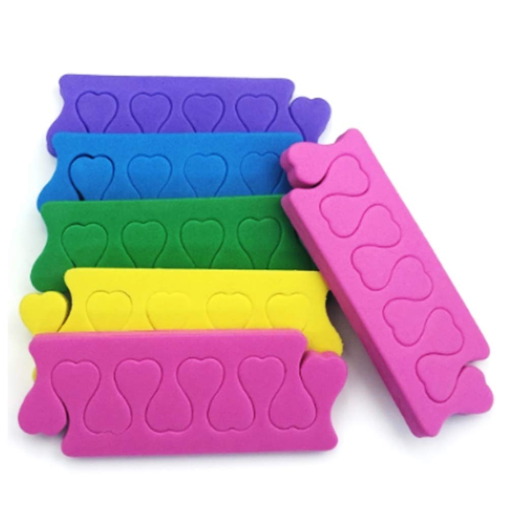 Toe Separators Toe Spacers Variety Colors Series (12 Pairs)- Apply Nail Polish During Pedicure Manicure - Stocking Stuffers for Women Girls - Nail Spa Party Supplies (Multicolors 12-Pairs)