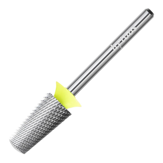Safety Tapered Nail Drill Bits, XF Uncoated Smooth Top Barrel Nail Bit, 3/32 Two-way Carbide Drill Bits for Nails, Electric Drills Files Accessories Removal Manicure Base Coat