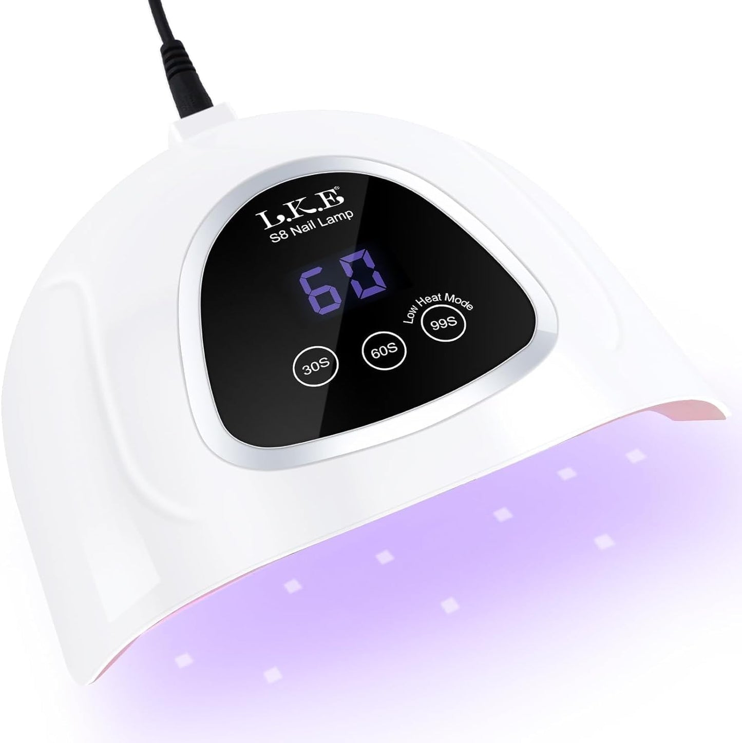 UV Nail Lamp, LKE 72W UV LED Nail Lamp Nail Dryer UV Light for Nails with 3 Timer Setting & LCD Touch Display Screen for Home and Salon Use
