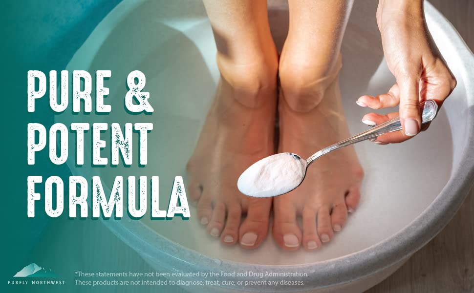 3 Pounds-Tea Tree, Peppermint, Foot Soak | MSM with Epsom Salt Soothes Burning & Itching from Athletes Foot & Foot Odors-Softens Dry Calloused Heels Made by Purely Northwest