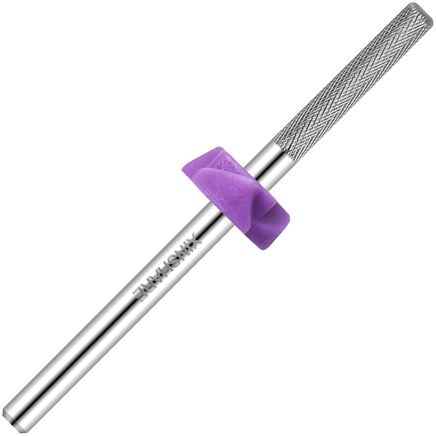 Nail Drill Bit 3/32 Inch Tungsten Carbide Professional Nature Nail Buffer Bit for Nail Cuticle Clean Manicure Pedicure Nail Efile Safety Gel Remover Home Salon Using,XXXF