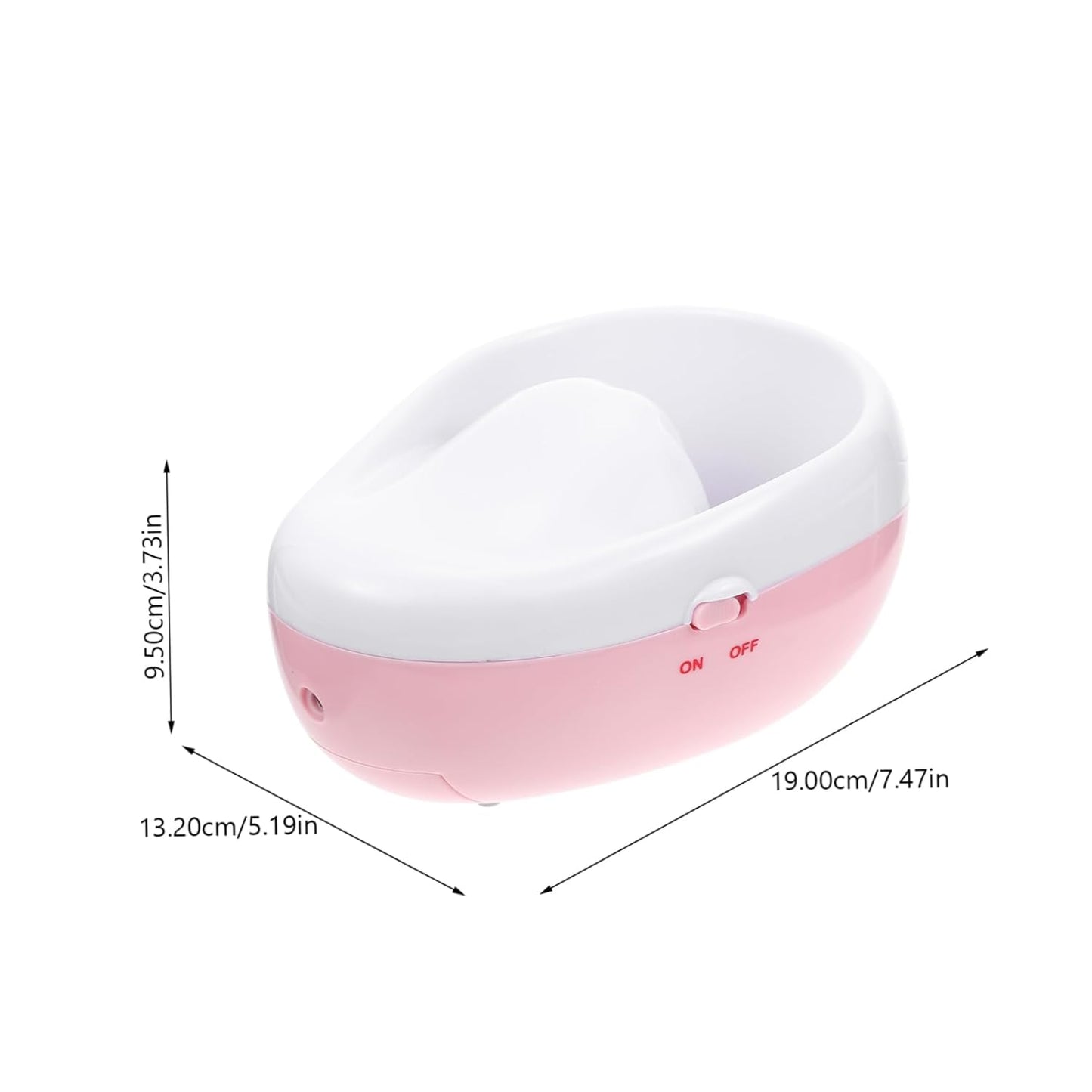 Electric Nail Soak Bowl for Manicure 1-Piece Hand Soaking Tool for Nail Art and Gel Removal Professional Manicure Supplies for Home and Salon