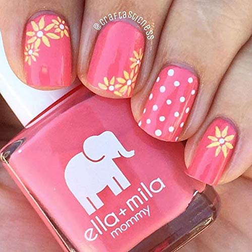 ella+mila Professional, Quick Dry, Long-Lasting & Chip-Resistant Pink Nail Polishes (Rosy Cheeks - 0.45 fl oz)