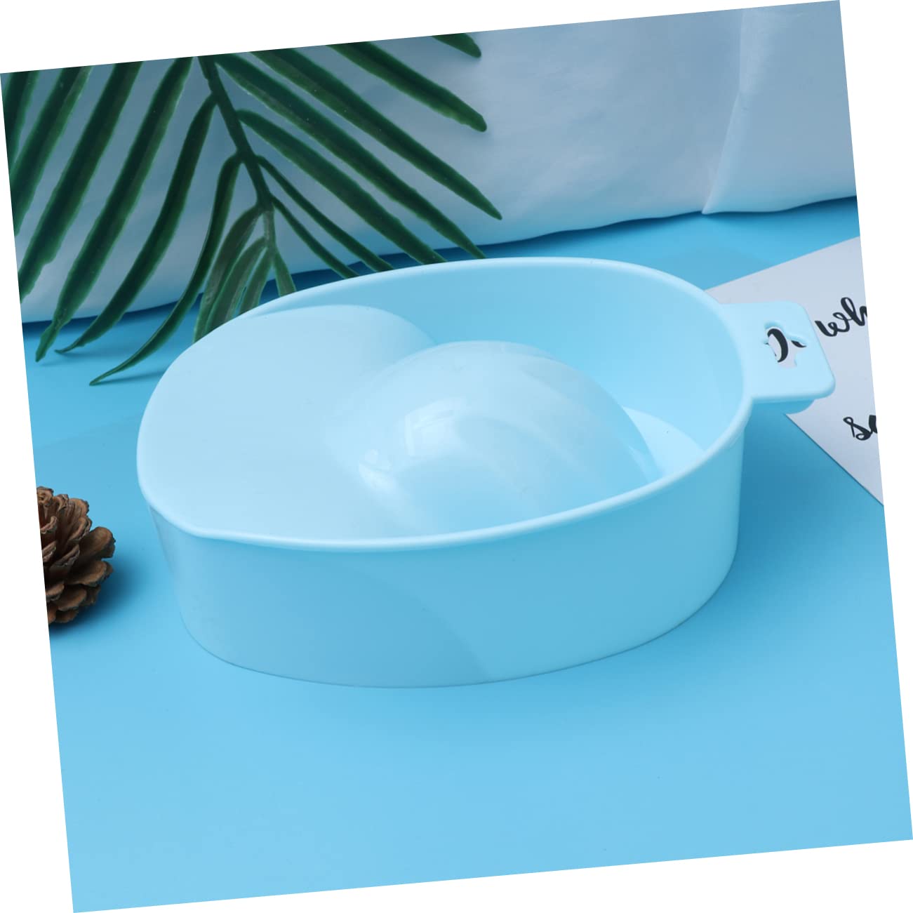 Soak off Nail Remover Pedicure Tub Nail Art Bowl Blue Rectangular Manicure Tool