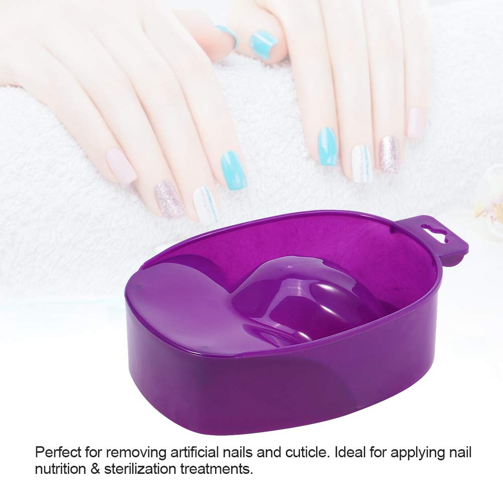 Nail Art Tips Hand Wash Soak Bowl, Tray Polish Treatment Remover Manicure Spa Tool for Nail Manicure DIY ()