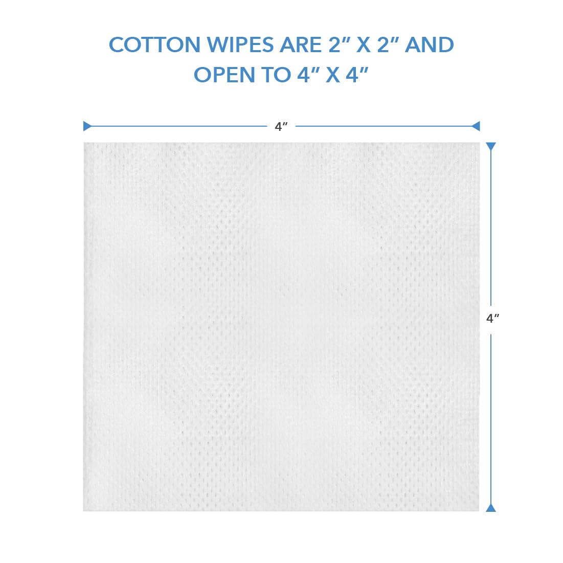 ForPro Professional Collection Premium Cotton Wipes, 100% Cotton, Extra-Soft, for Cosmetic, Nail, and Personal Care, 2” x 2”, 200-Count