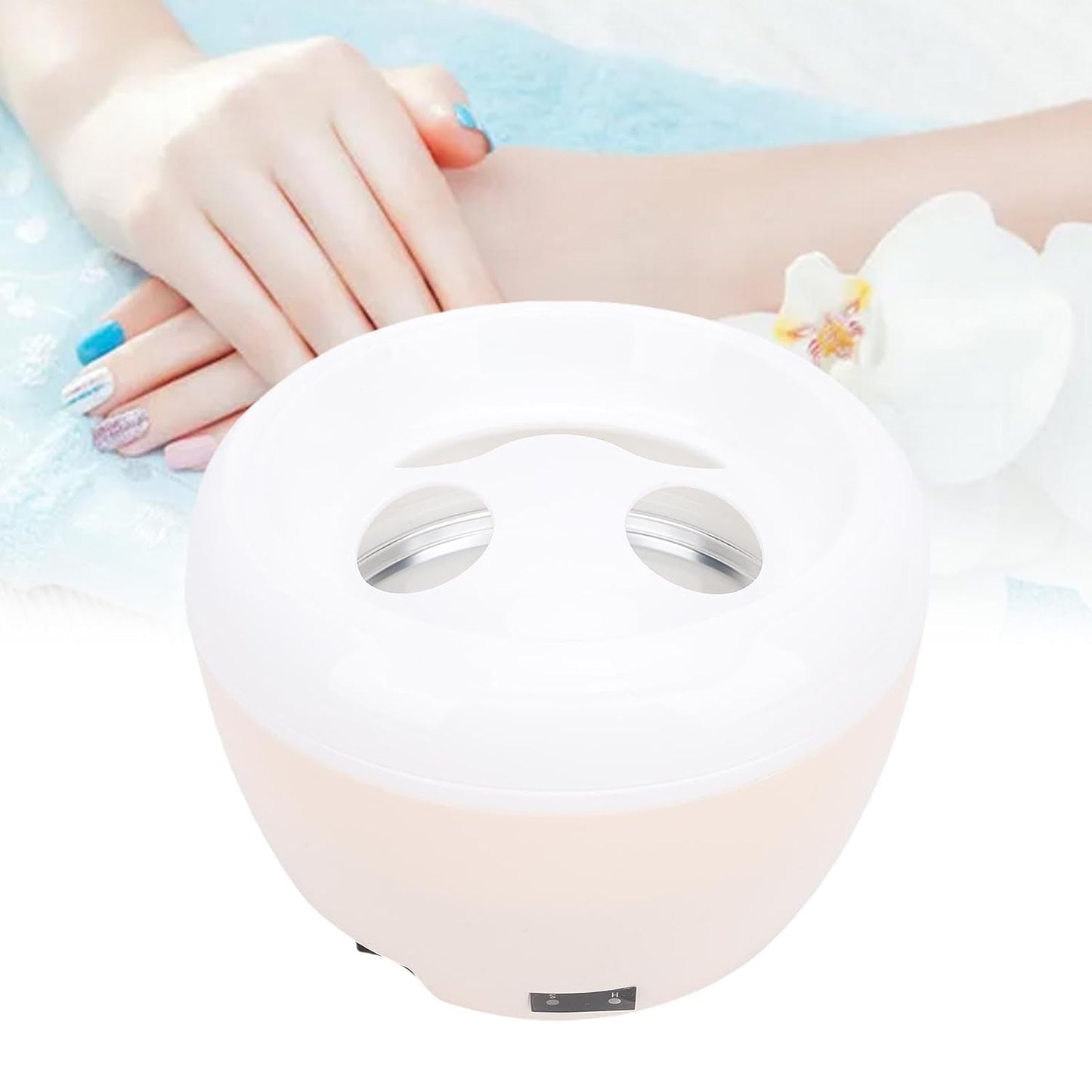 Electric Nail Soaking Bowl Heated Nail Remover Professional Manicure Kit Quick Gel Polish Removal Home Salon Tool