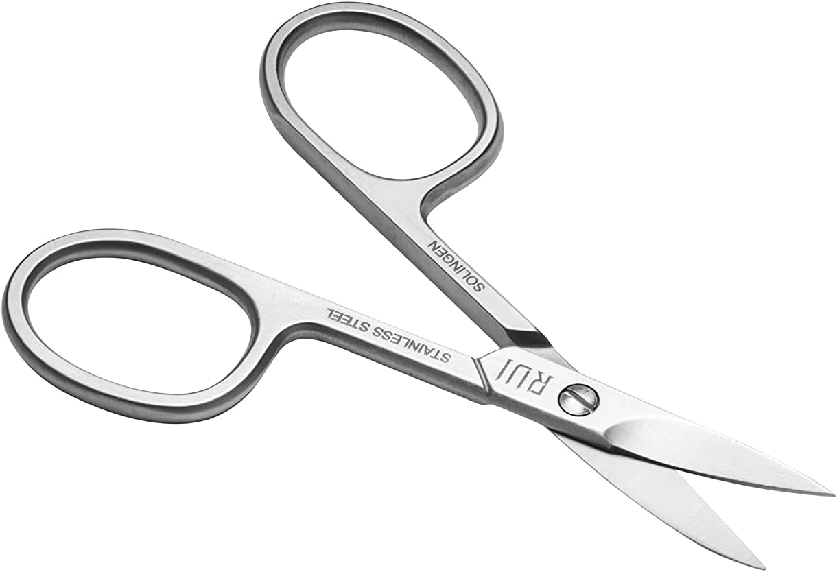 Rui Smiths Pro Precision Stainless Steel Pedicure Trimmer Cutter with Micro-Serrated, Anti-Skid Cutting Edges and Long Handles For Hard Nails | Made in Solingen, Germany (Nail Scissors)