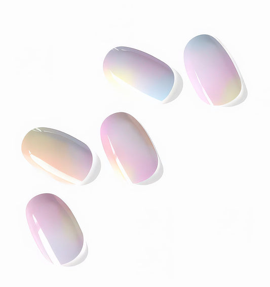 NOVA, Female Founded, Semi Cured Gel Nail Strips (Muse) - The 10 Minute Manicure. Salon-Quality, Works with Any Nail Lamp, Easy to Apply & Remove - Incl. Nail File & Wooden Stick (Muse)