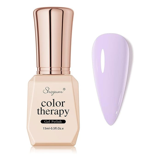 Gel Nail Polish,Taro Milky Purple Color Spring Summer Soak Off UV LED Nail Gel Polish Nail Art Starter Manicure Salon DIY at Home