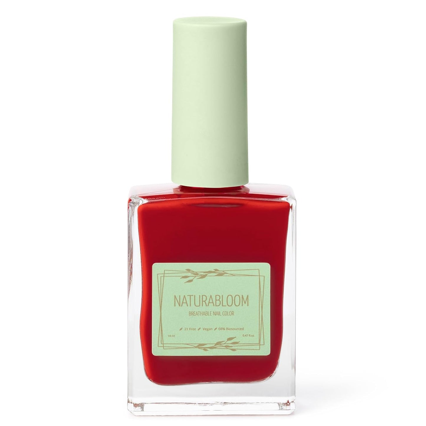 Breathable Premium Long Lasting Nail Polish (Poppy Red) - Vegan & Toxin-Free