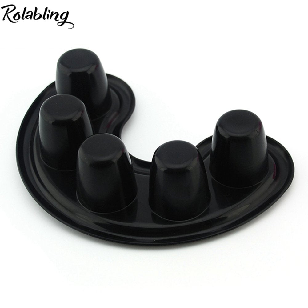 3pcs Pink/White/Black Manicure Bowl Nail Polish Remove Soaker Bowl Acrylic Nail Treatment Remover Finger Bowl (set-1)
