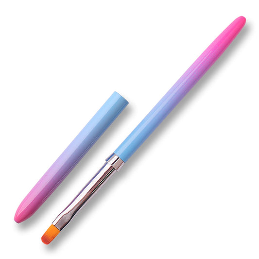 SILPECWEE 1pc Kolinsky Nail Brush, Acrylic Nail Art Brushes Nail Clean Up Brush Nail Design Tool Nail Painting Kit UV Gel Polish Nail Pen Manicure Brush Nail Art Tools Nails Supplies
