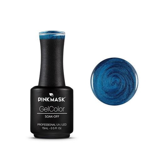 PINK MASK Gel Color Nail Polish Desde El Alma - Tango Col. 15ml / o.5 oz - UV/LED Gel Polish, Non Wipe, Long Lasting, Soak Off Formula