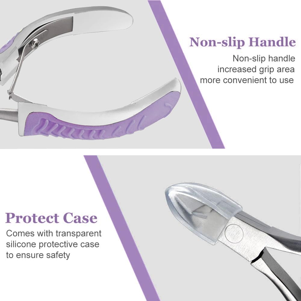 IVON Non-Slip Cuticle Trimmer, Professional Stainless Steel Cuticle Cutter