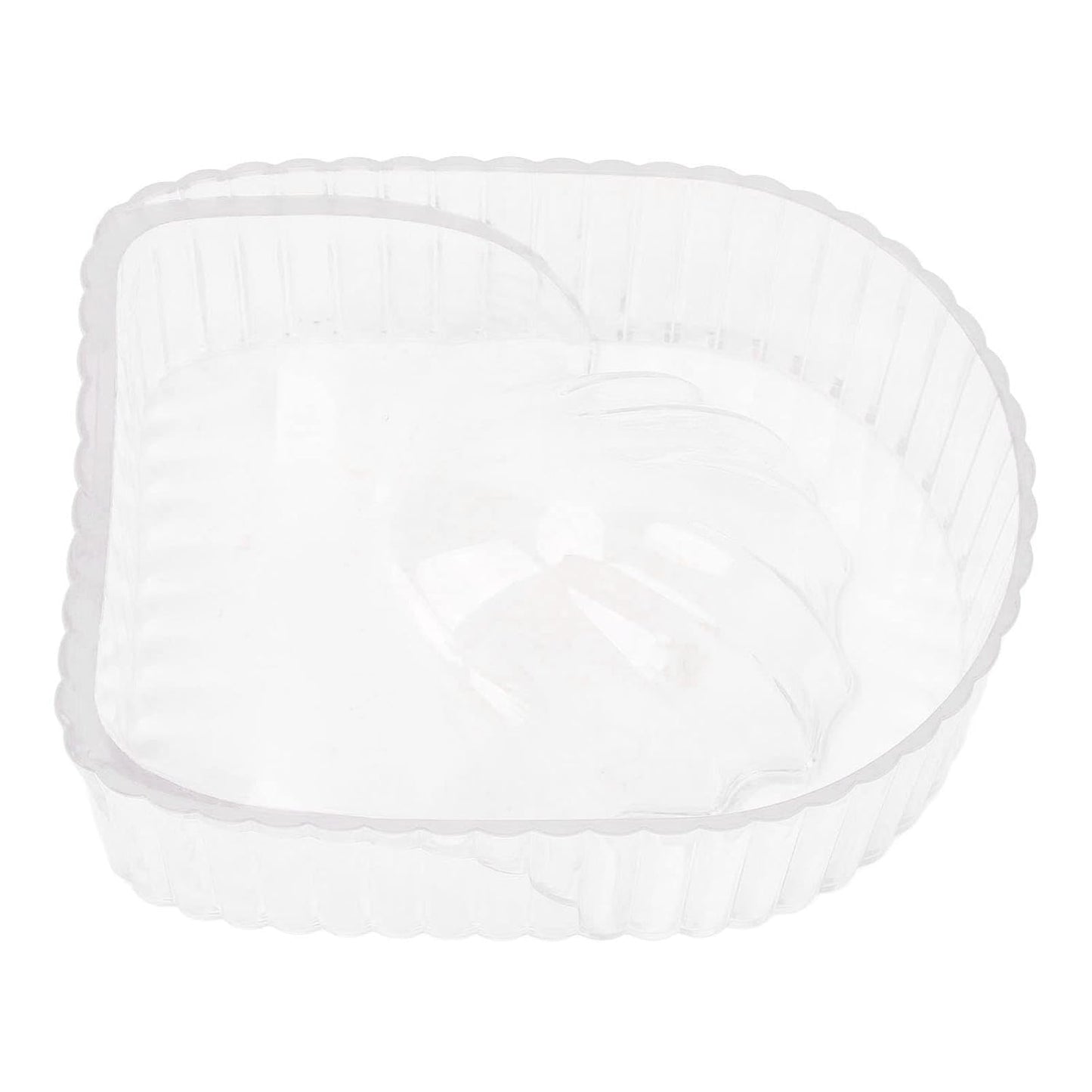 Nail Art Wash Soaker Tray, Transparent Hand Soaking Bowl Portable Acrylic Manicure Soaking Soak Bowl, Art Polish Remove Wash Soaker for Beauty Salon (Transparent)
