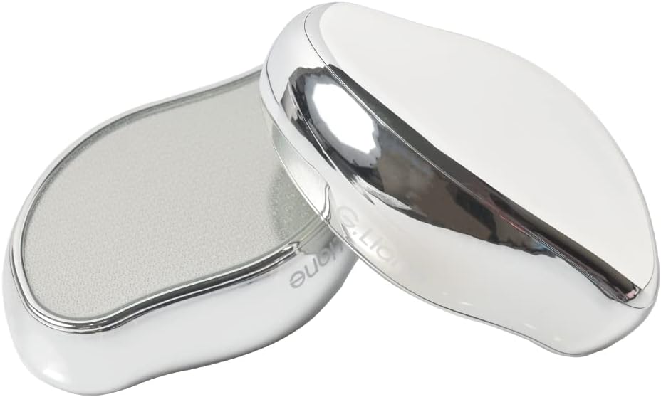 Nano Glass Foot File Callus Remover - Crystal Glass Pedicure Foot Care Foot Scrubber Painless Dry and Wet Use for Hard Skin Calluses Removal (Silver)