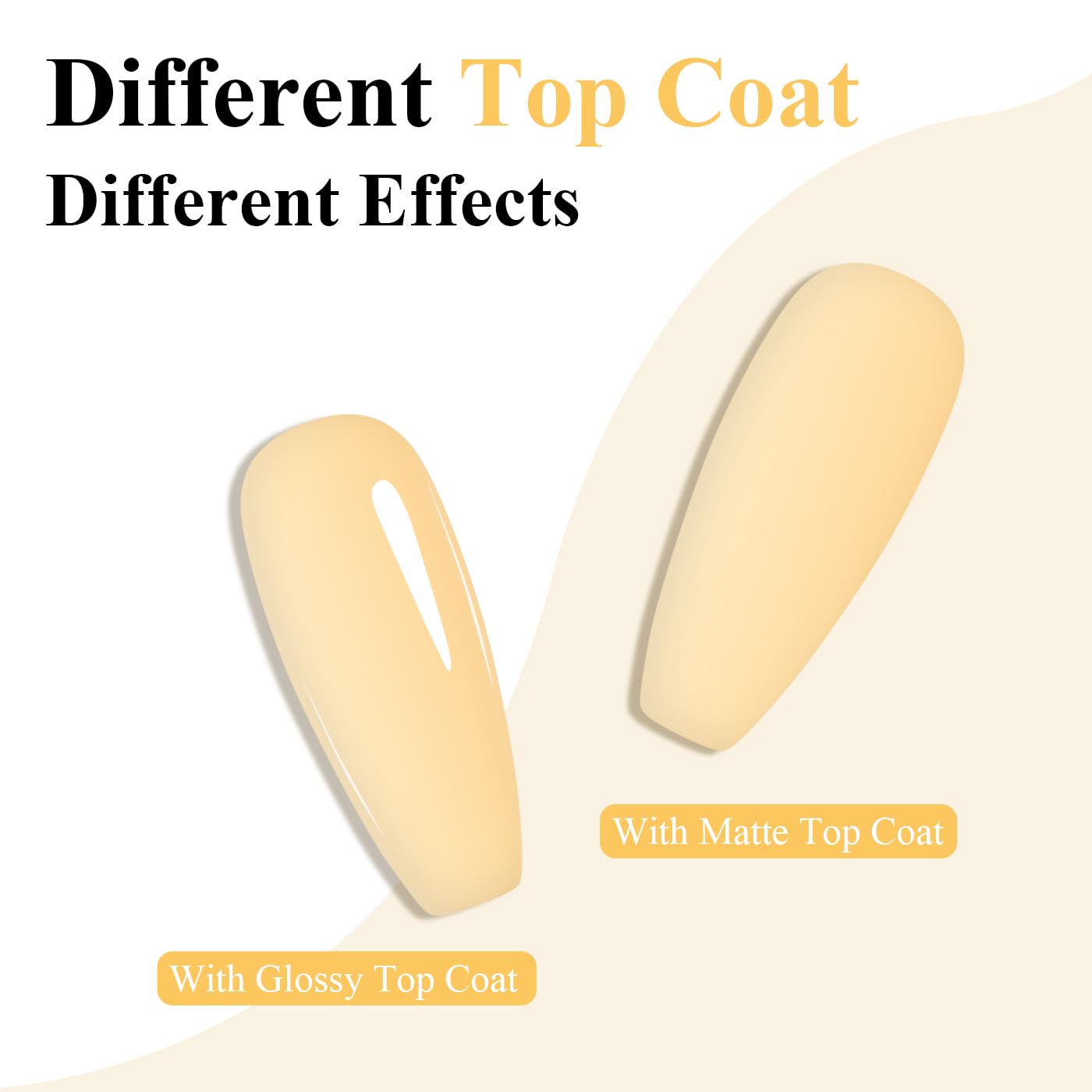 Imtiti Yellow Gel Nail Polish, Butter Yellow Nail Gel Polish High Gloss Soak Off UV LED Spring Summer Art Manicure Salon DIY Design 10ML