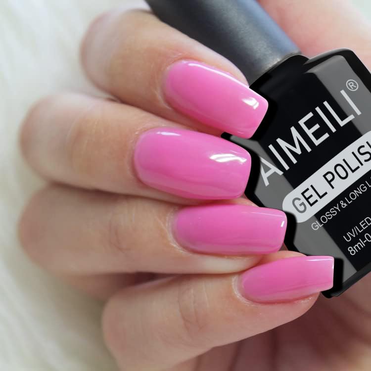 AIMEILI Gel Nail Polish, Hema Free, Cruelty Free, Vegan, Soak Off U V LED Nail Art for Women Girls Manicure Salon DIY Home - 996 8ml