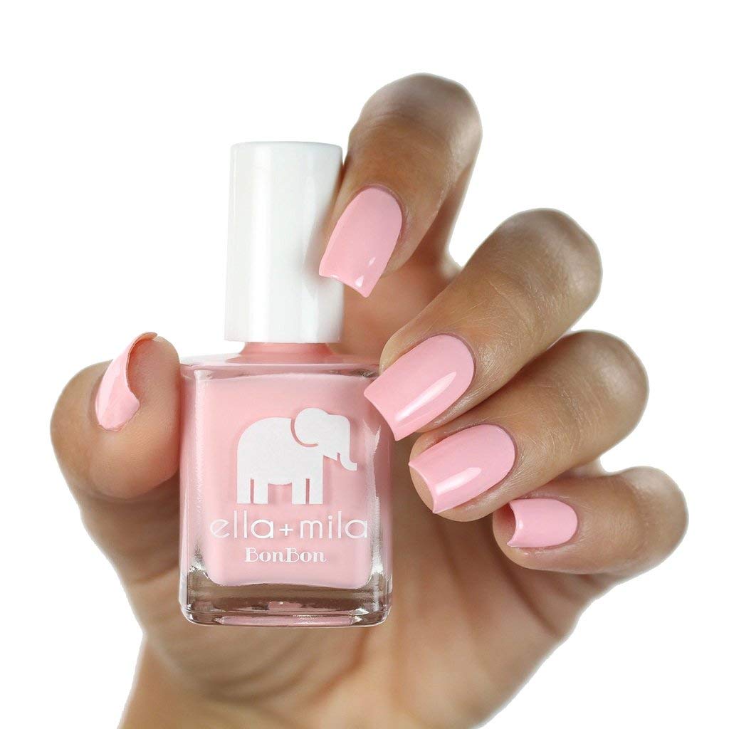 ella+mila Professional, Quick Dry, Long-Lasting & Chip-Resistant Pink Nail Polishes (Pucker Up - 0.45 fl oz)