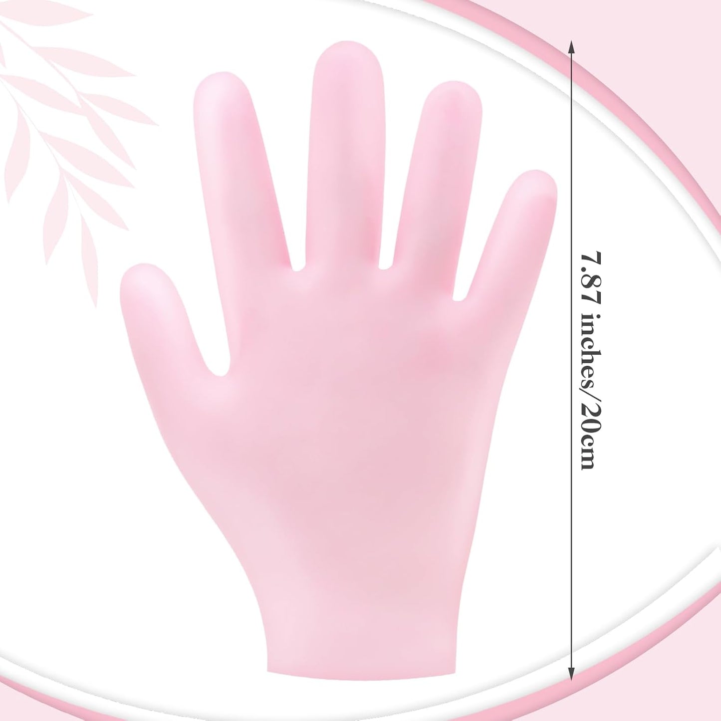 Sibba 2 Pairs Silicone Moisturizing Gloves Spa Gel Hydrating Gloves Women's Hand Care Gloves, Anti Slip Aloe Lotion Gloves for Repairing Dry Hand, Calluses, Cracked Heels and Softening Rough Skin