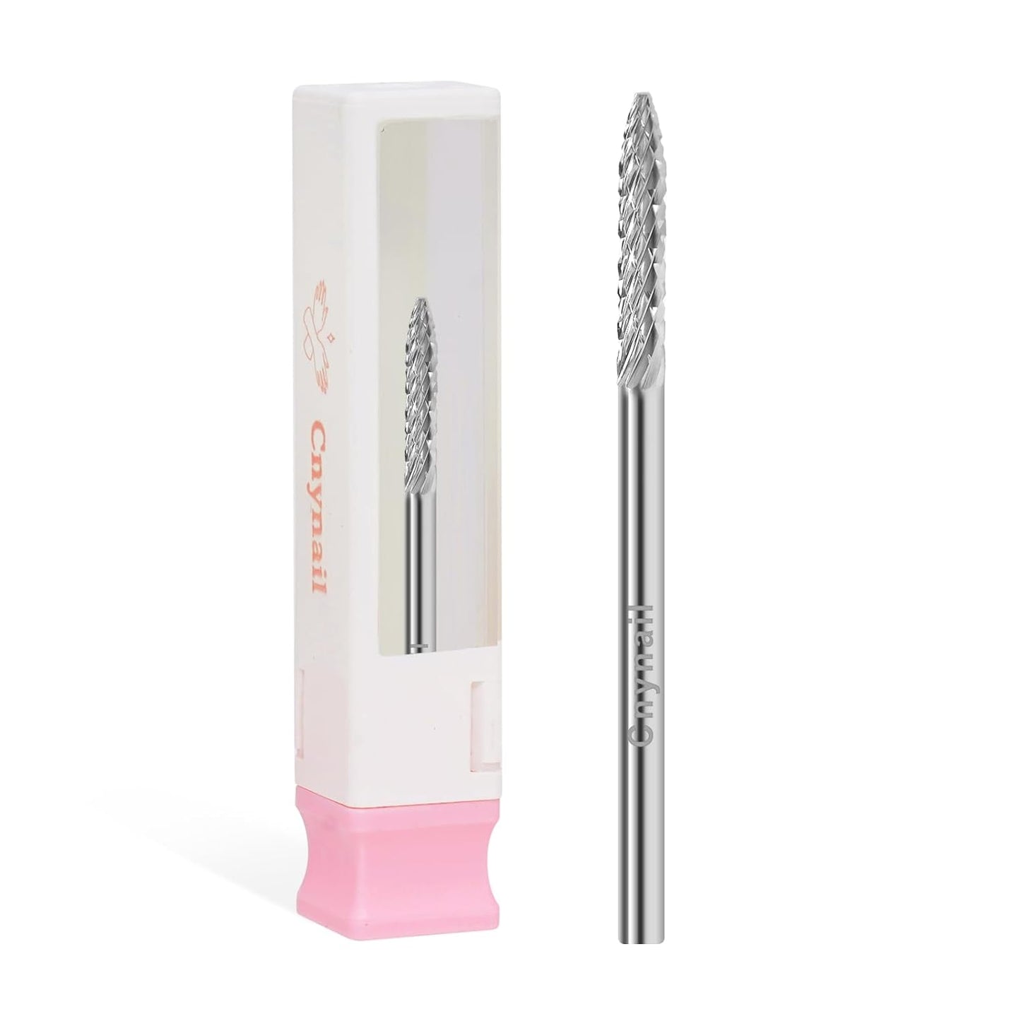 3/32" Under Nail Cleaner Bit Medium Grit Carbide Cuticle Cleaner Bit for Electric Nail Drills – Professional Manicure Tool for Nail Salons and Home Use (M Grit. Silver)