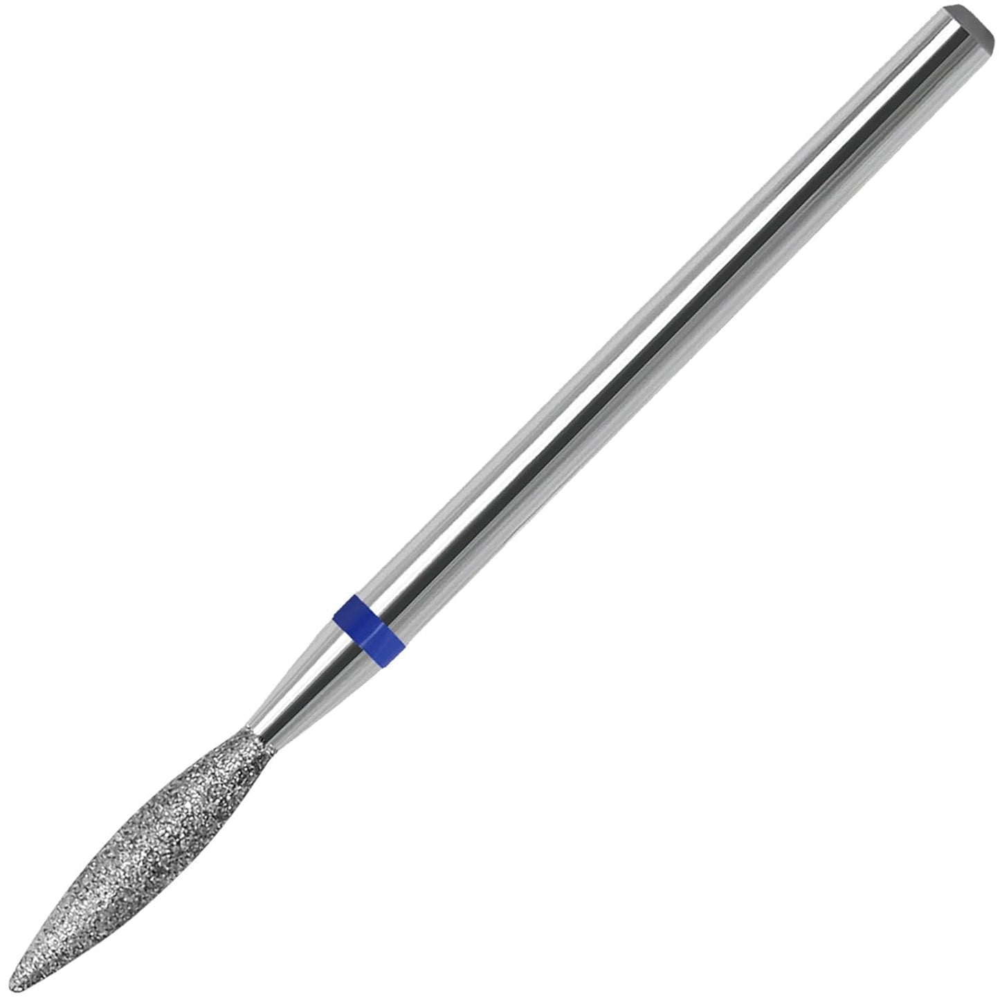 Cuticle Clean Nail Drill Bit, 3/32" Russian Diamond Nail File bits, Safety Carbide Under Nail Cleaner for Cuticle Dead Skin Nail Prepare, Nail Salon Manicure, Flame Shape (Medium)