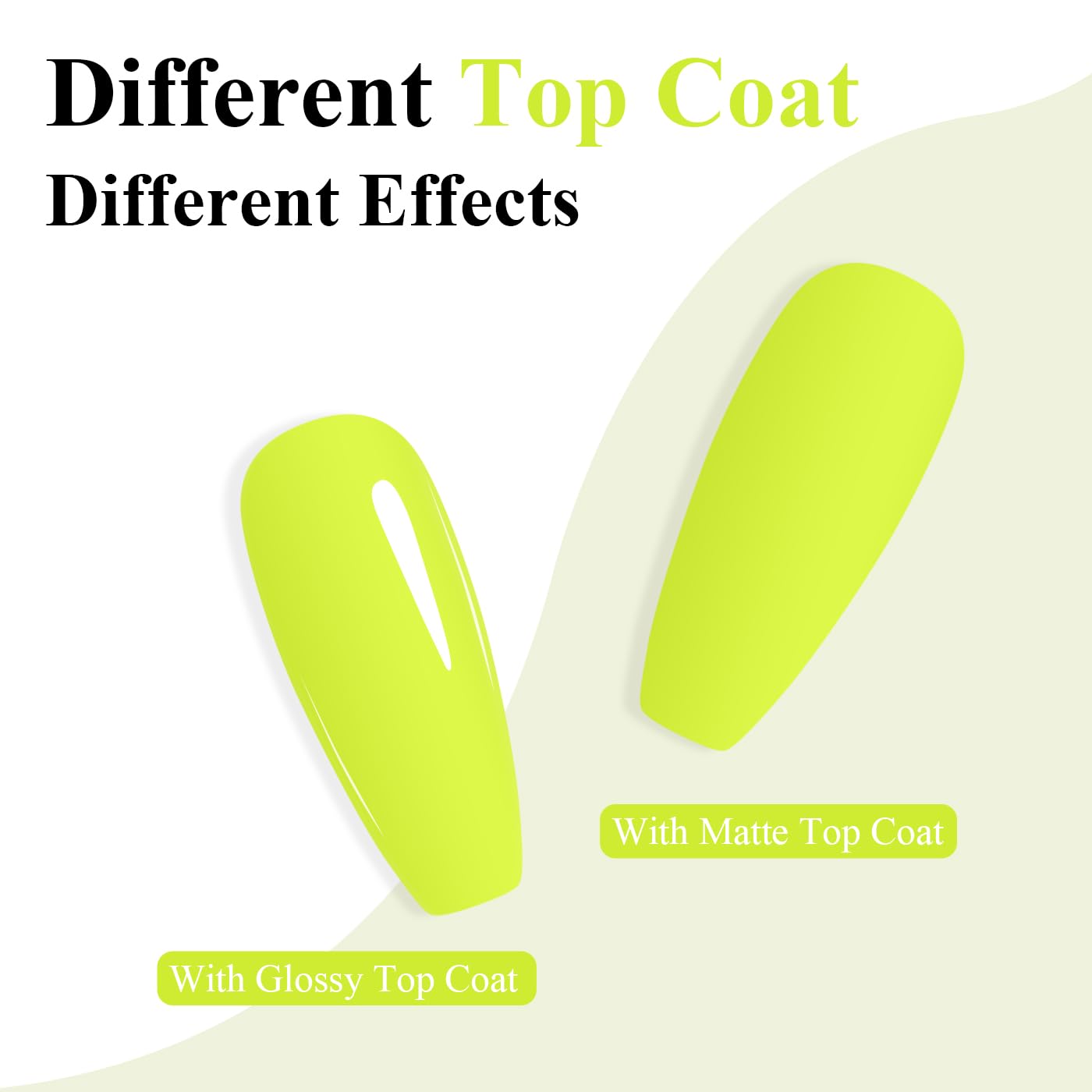Imtiti Neon Gel Nail Polish, Neon Yellow Nail Gel Polish High Gloss Soak Off UV LED Spring Summer Nail Art Manicure Salon DIY Design 10ML